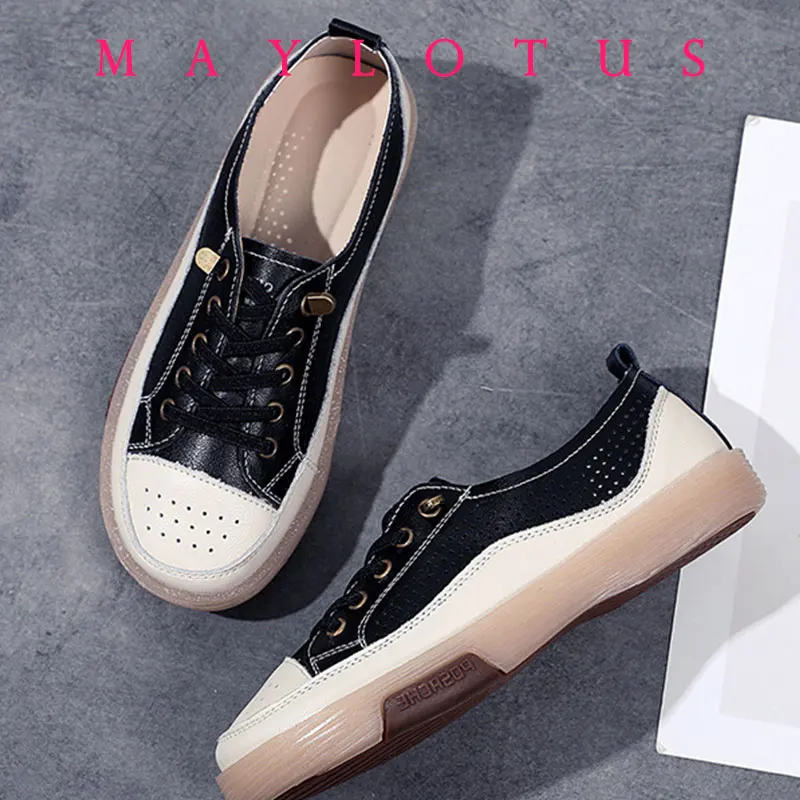 2025 Zomer Vrouwen Schoenen Mesh Loafers Dames Lopen Flats Sneakers voor Vrouwen Echt Leer Damesschoenen Zachte Zool Enkele schoen