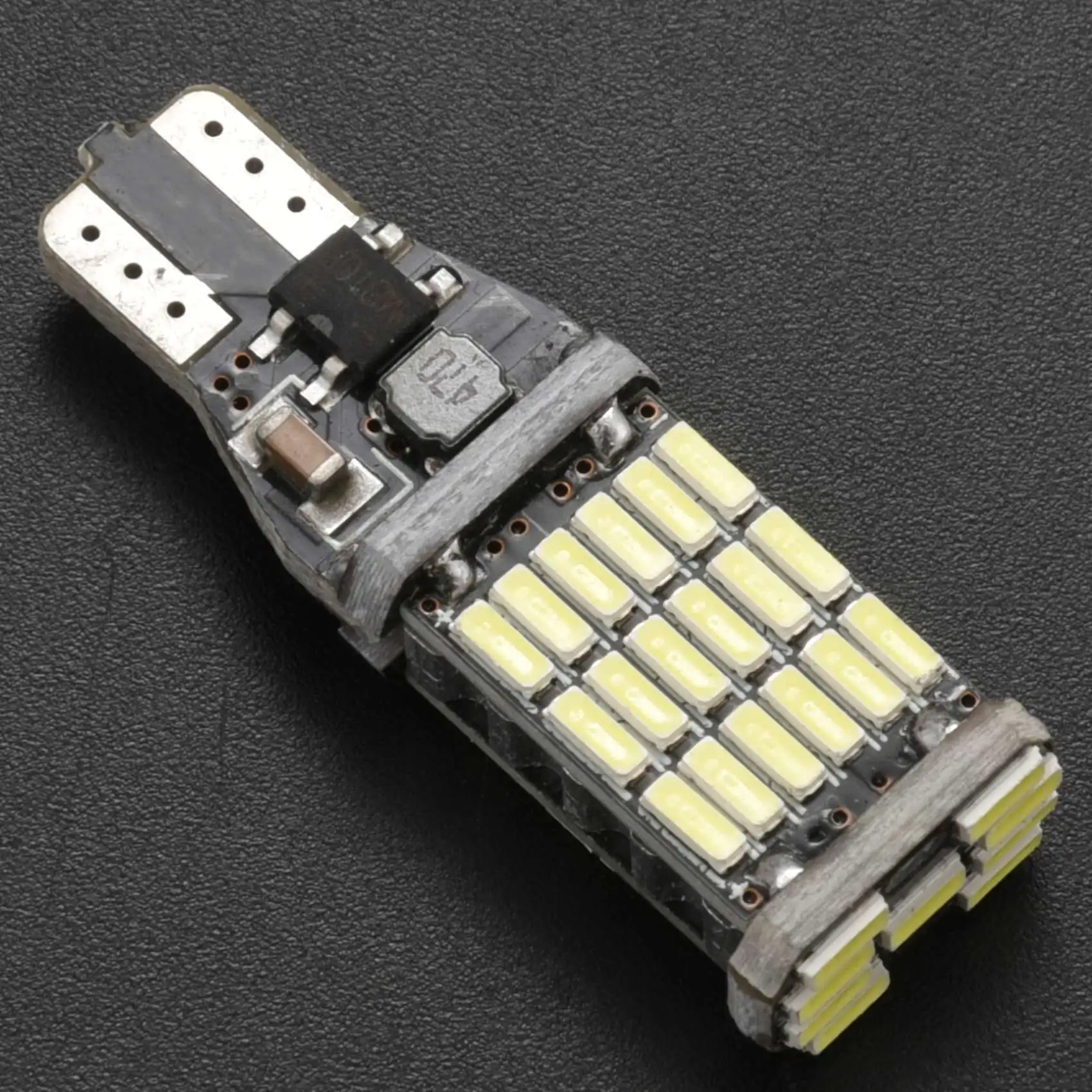 A01F-10Pcs T15 W16W LED Backup Light Bulb 920 921 912 Error Free 4014 45Smd Highlighting Brake Light Bulb Dc12v