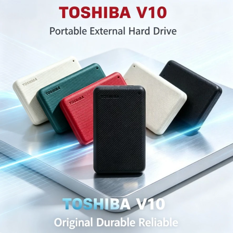 Original Toshiba V10 Canvio Advanced 2.5 Inch USB3.0 Portable External HDD 1TB 2TB 4TB Mobile Hard Disk For Laptop Desktop PC