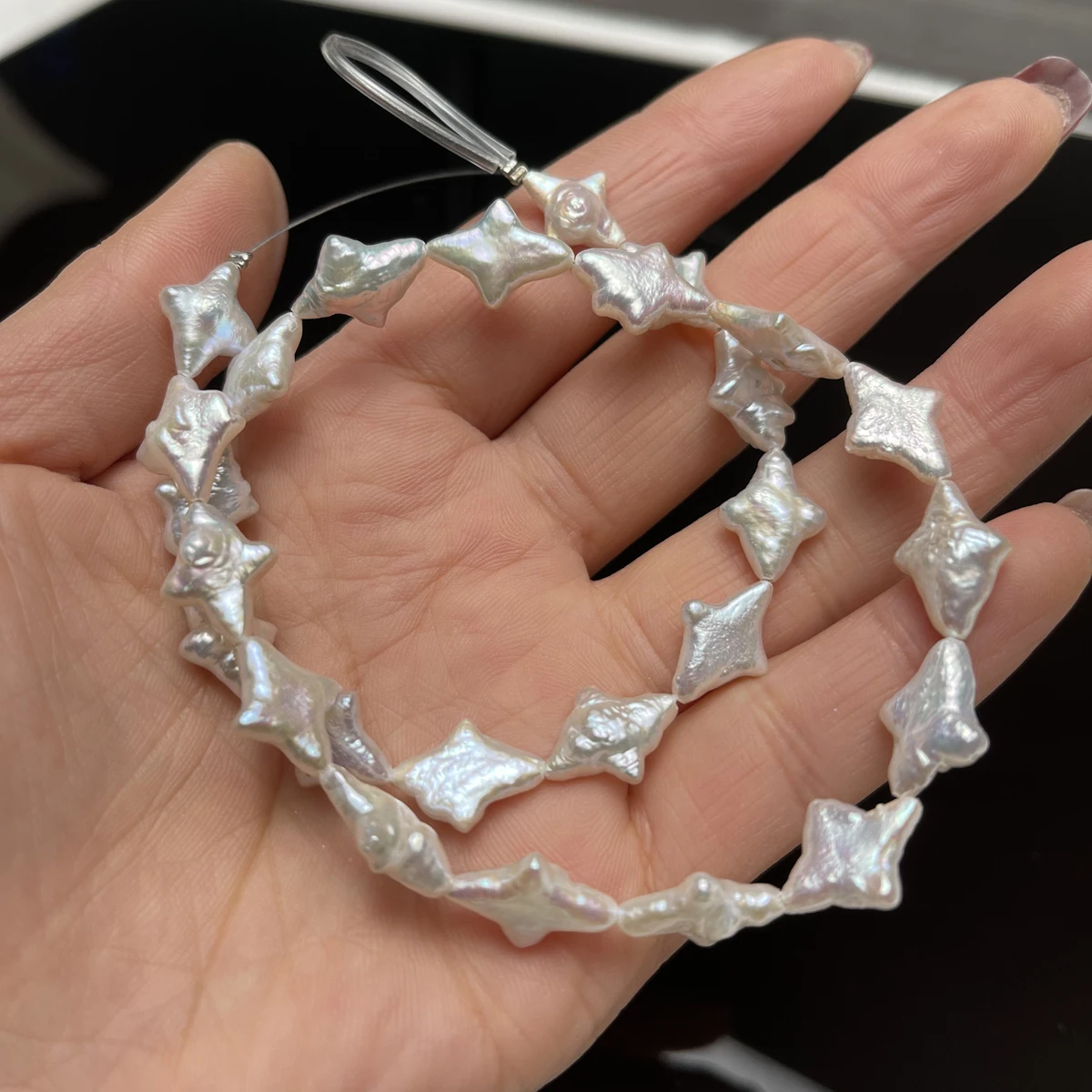 10x15mm Natural Freshwater Pearls Fashion Shooting Star Shape Beads for Jewelry Making DIY Women Necklace Bracelet Accessories