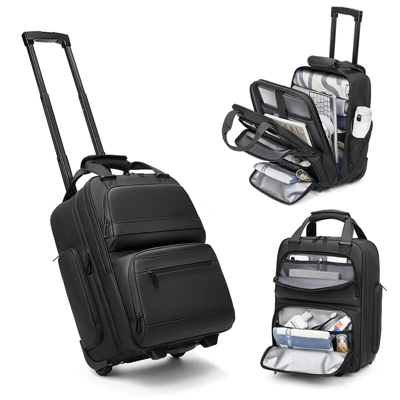 New Suitcases on Wheels Water Repellent Large Capacity Carry on Luggage Dry Wet Separation Travel Bag Business Rolling Luggage