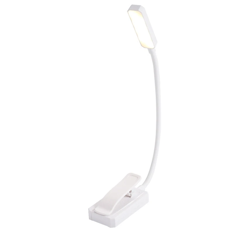 AU61-9 LED Rechargeable Book Light For Reading In Bed 3 Color Temperatures,Small Light Weight Clip On Book Reading Light