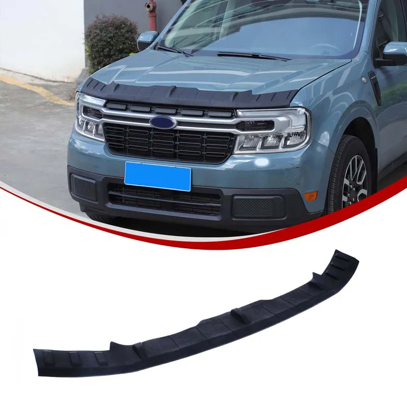 

For Ford Maverick 2022+ TPE Black Car Car Hood Cover Stone Deflector Hood Protection Shield Sand Block Exterior Accessories