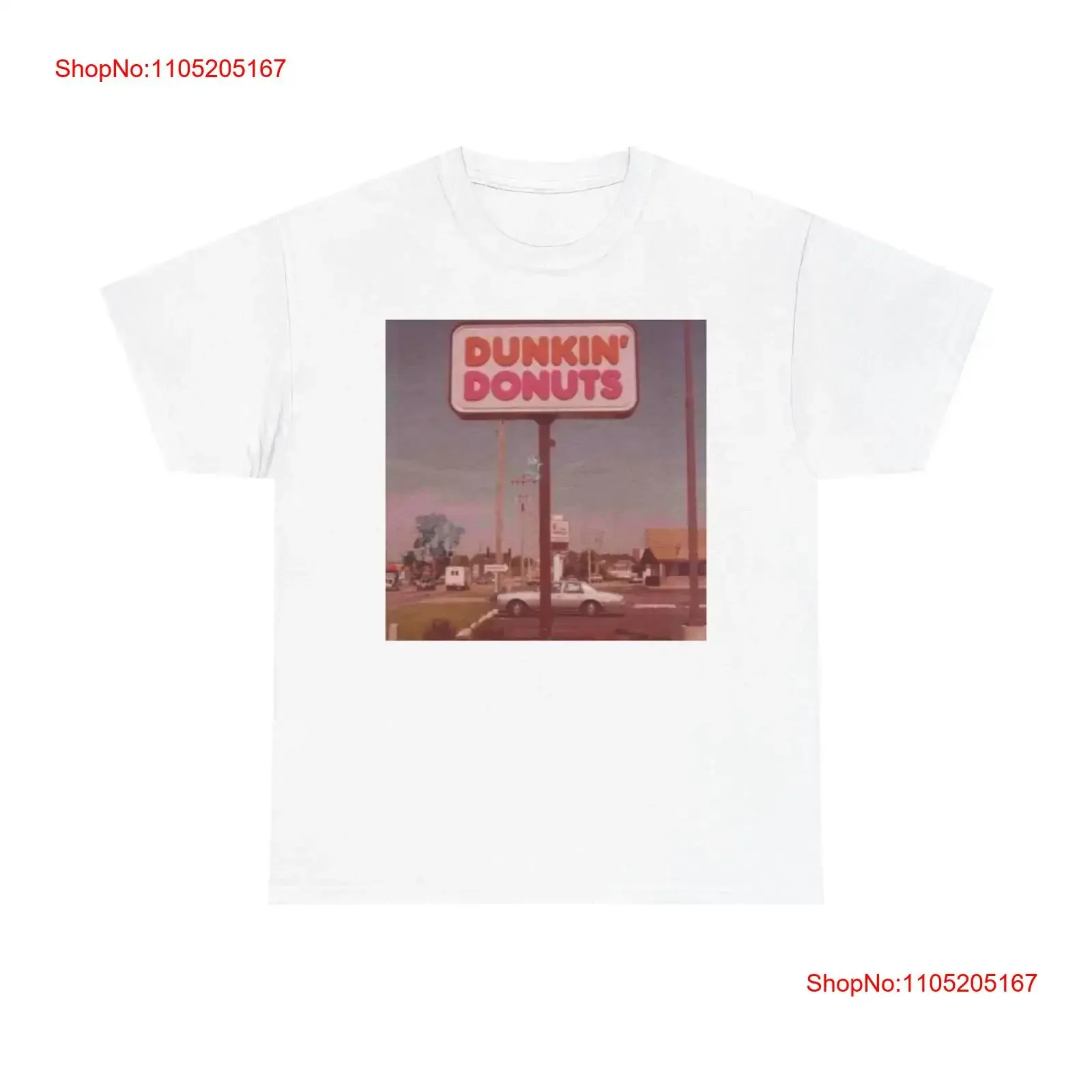 Dunkin Donuts Coffee T Shirt NEW Apparel Gear  vintage Washed fashion Top For Everyday Wear Versatile Casual Slightly