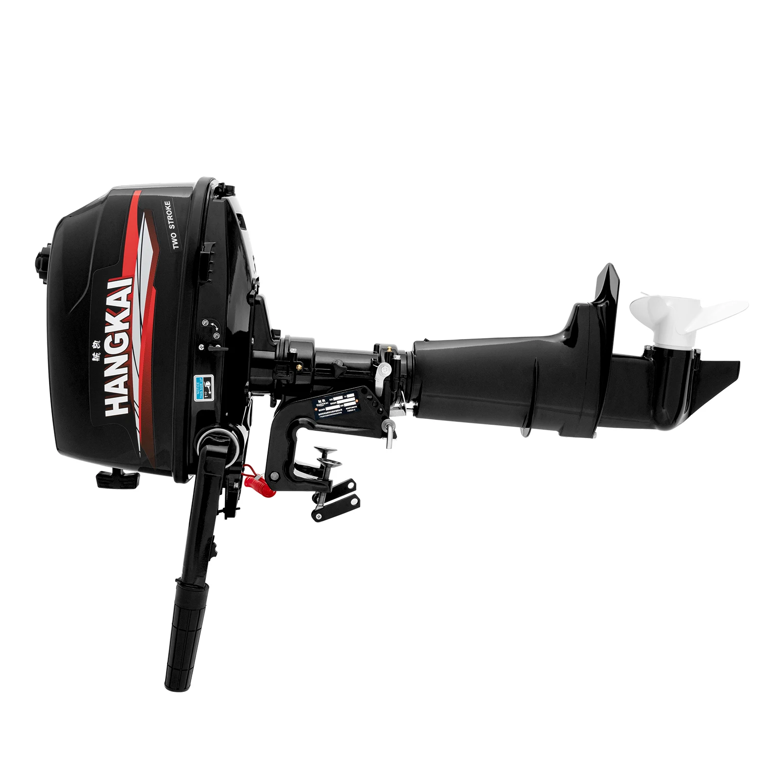 

6HP Outboard Motor 2-Stroke Boat Engine Short Shaft Propeller CDI Ignition & Water Cooling System for Latable Boats