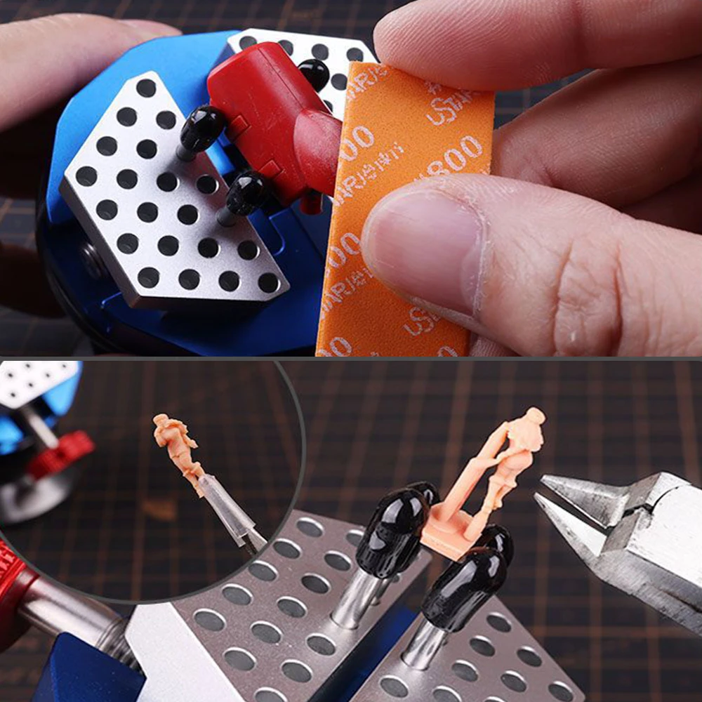 360 °   Morsa a sfera CNC universale per accessori per strumenti di costruzione di hobby modello Morsa sferica CNC per strumenti di pittura per levigatura di modellazione fai-da-te