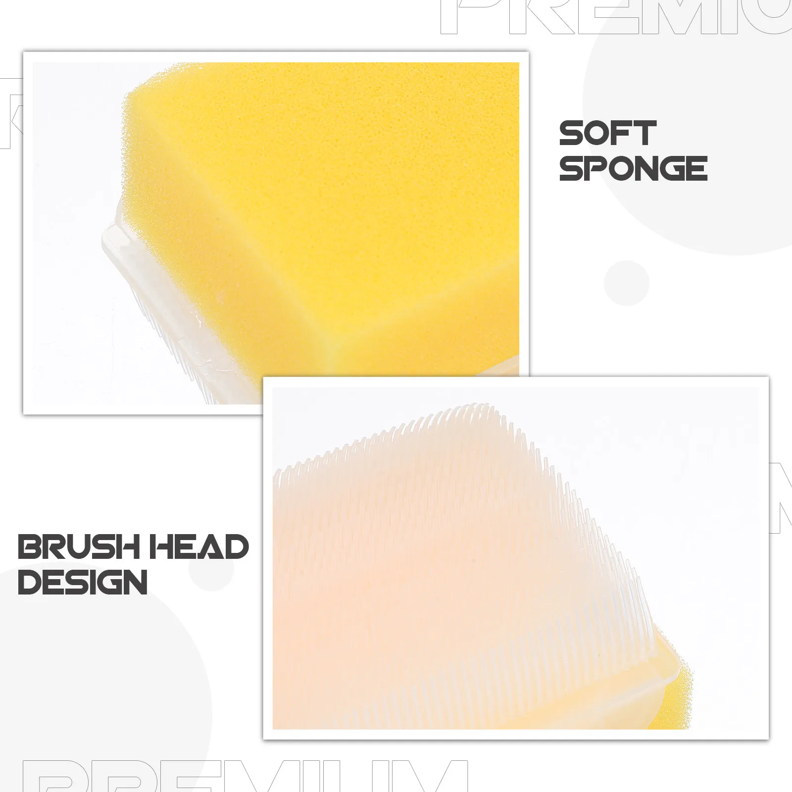 6Pcs Kids Sensory Training Brush Soft Baby Bath Sponges Tactile Development Bath Massage Hand Wash Tool Sensory Tools for Kids