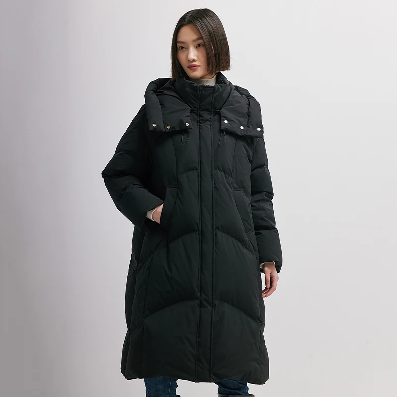 เสื้อแจ็คเก็ตขนเป็ดผู้หญิง Chericom แบบมีฮู้ดถอดได้ บุขนหนานุ่ม กันลม น้ำหนักมาก รุ่น Y298087Y