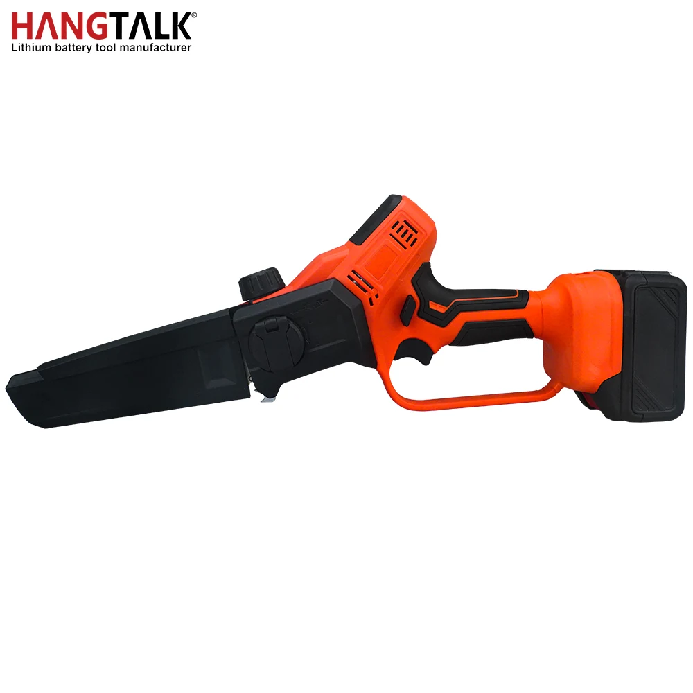 HANGTALK Mini Chainsaw Cordless Battery Powered Chainsaw with Lithium Battery for Tree Branches, Garden Cutting, Courtyyard & Ho