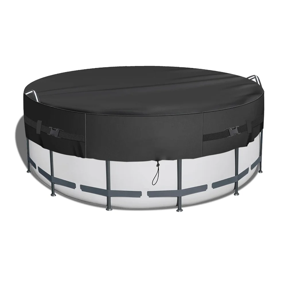 Round Solar Pool Cover for Above Ground Pools Designed to Reduce Evaporation Block Debris and Maintain Stable Water Temperature