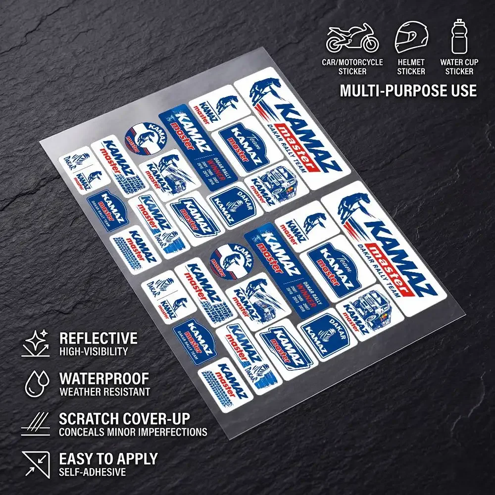 D-dAkAr KAmAz-Z Universal Multi-Purpose Reflective Waterproof Stickers Scratch Conceal Auto Bike Helmet Mug Fridge Decoration