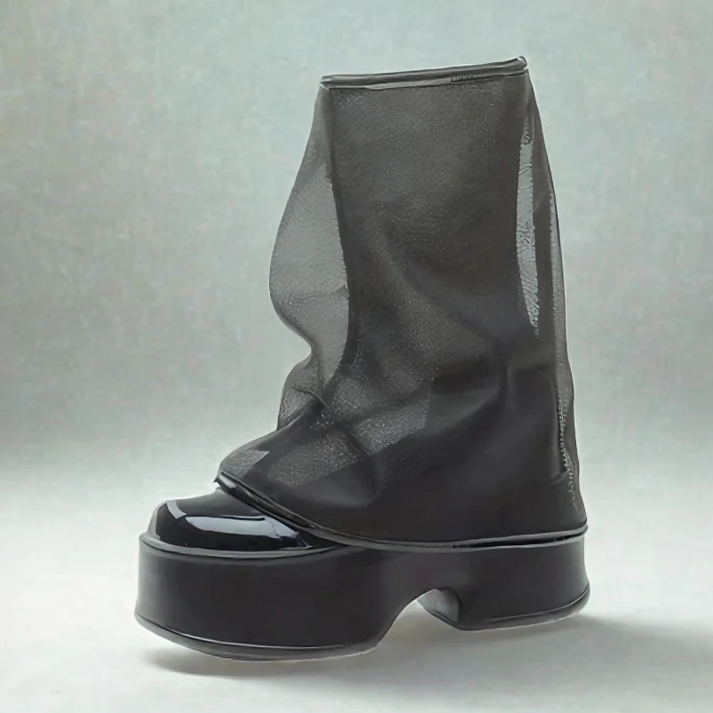 

Fujin 11cm Women Ankle Boots Genuine Leather Women Platform Boots for Female Booties Fashion Boots Shoes Heel Spring Autumn