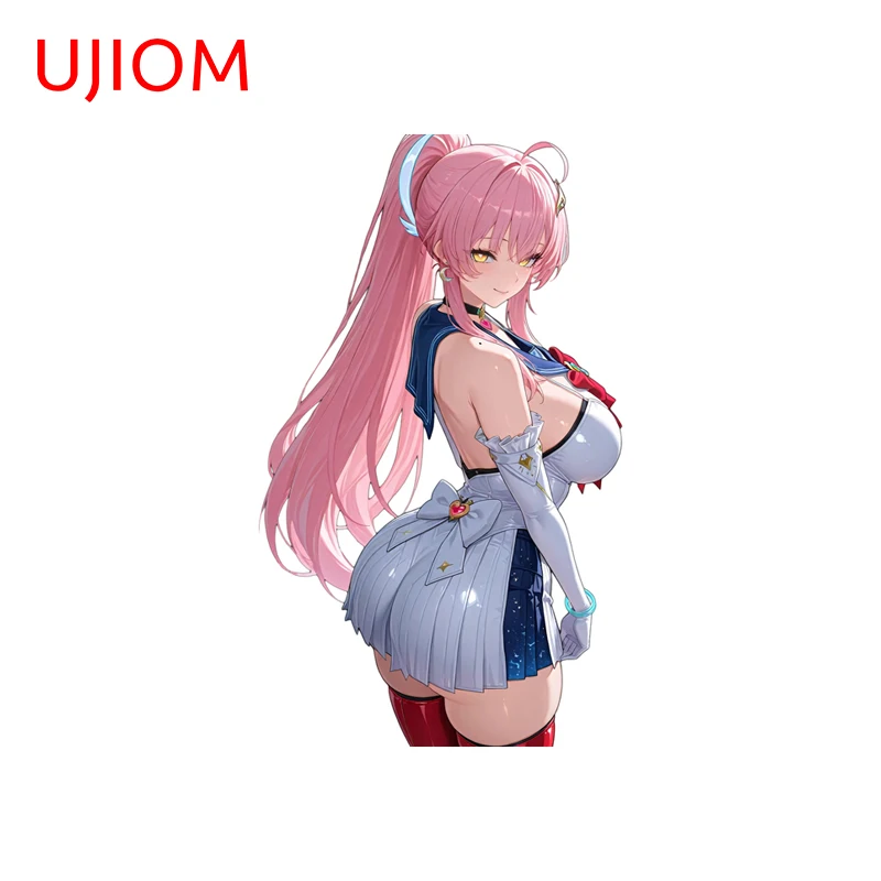 UJIOM Eimesu Waifu Wall Sticker Hentai Big Boobs Girl Aemeath Wuthering Waves PVC Decal Game Room Scratch Proof Decoration