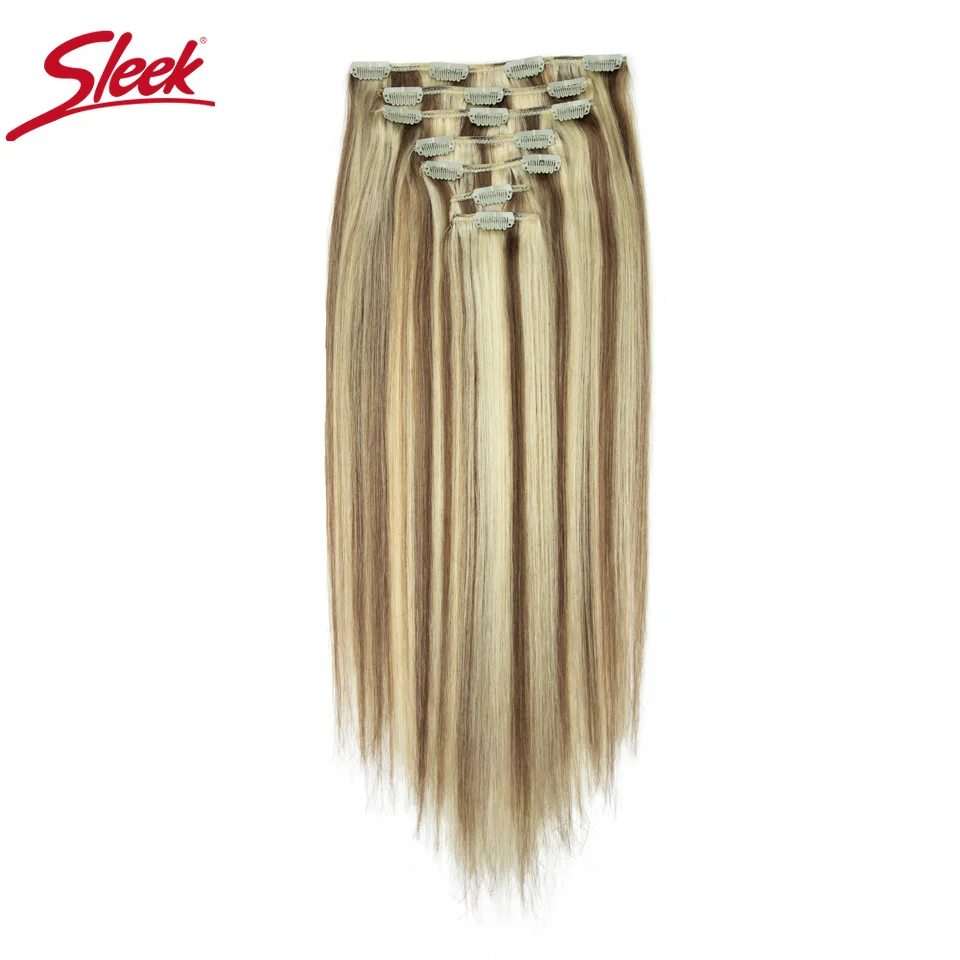 sleek-clip-in-hair-extensions-human-hair-brazilian-straight-clip-in-natural-p6-613-clip-ins-remy-hair-7pcs-set-for-women