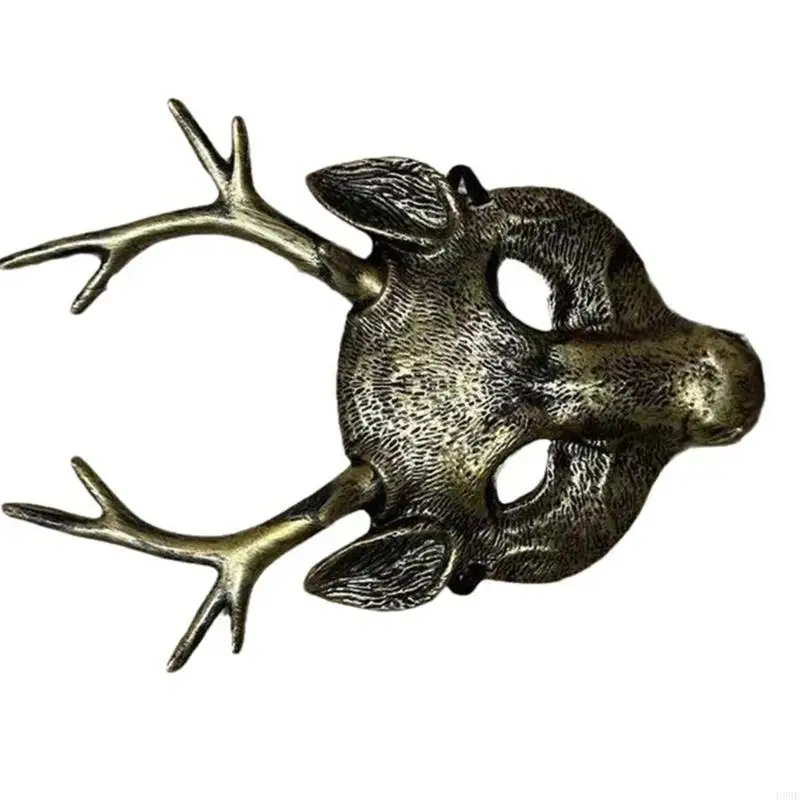 

H58E Deer Mask Halloween Costume For Kids Adults Festival Party Halloween Deer Cosplay Costume Props
