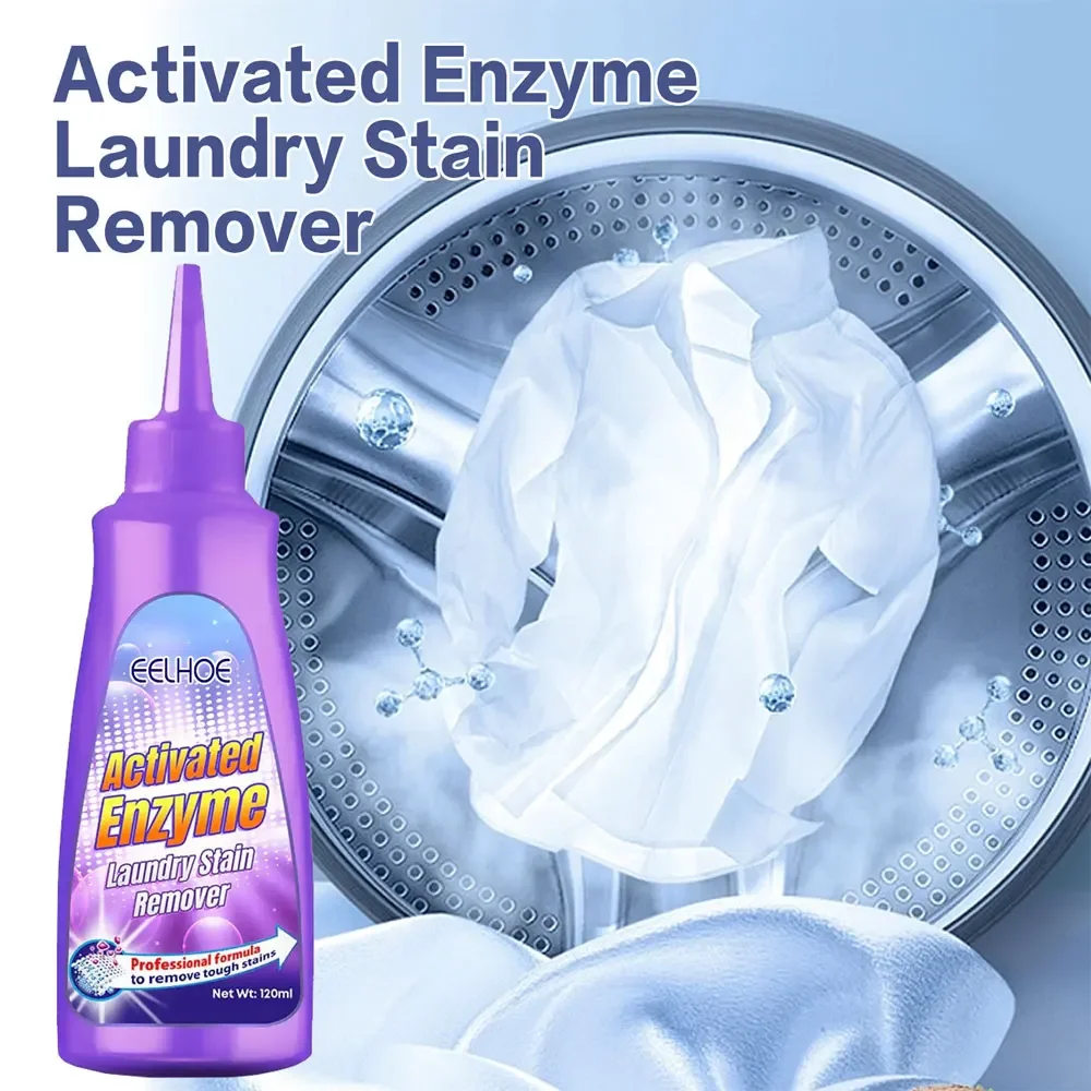 120 Ml High Efficiency Active Enzyme Laundry Detergent White Shirt Guardian Works On Most Coffee Mud Grease Oil Stain Remove