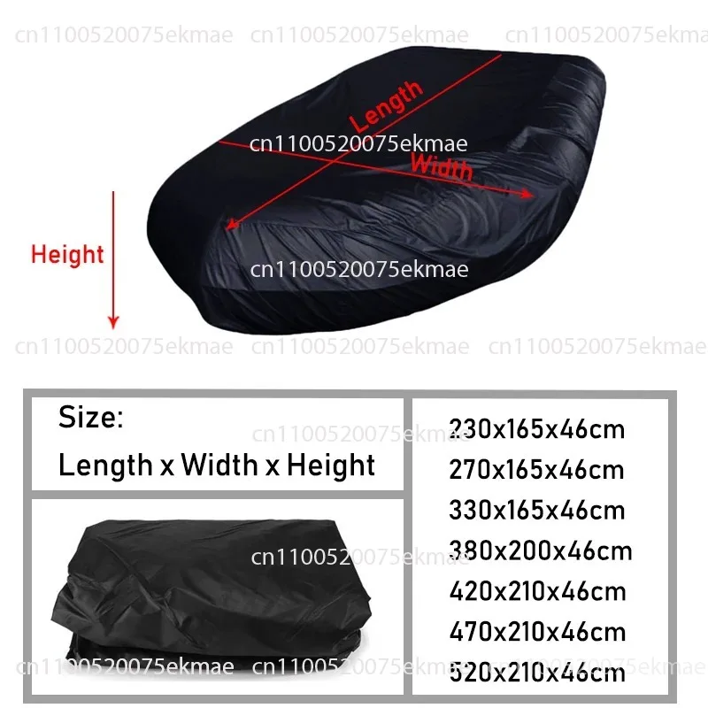 V-shaped boat cover large waterproof, dustproof and UV-proof rain and snow inflatable boat dinghy rubber boat universal cover