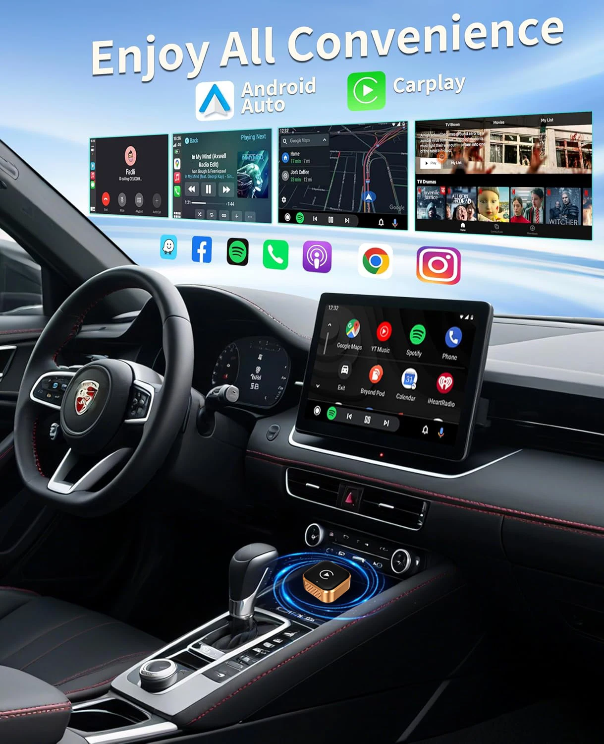 2026 Wireless CarPlay Wireless CarPlay Adapter for Original Car Screen Premium Wireless CarPlay Box Better Experience Carplay