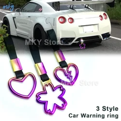 Colorful Tsurikawa Ring Heart JDM racing Train Bus Handle Hand Strap Styling Drift Charm Strap Drift Auto Accessories Car Strap
