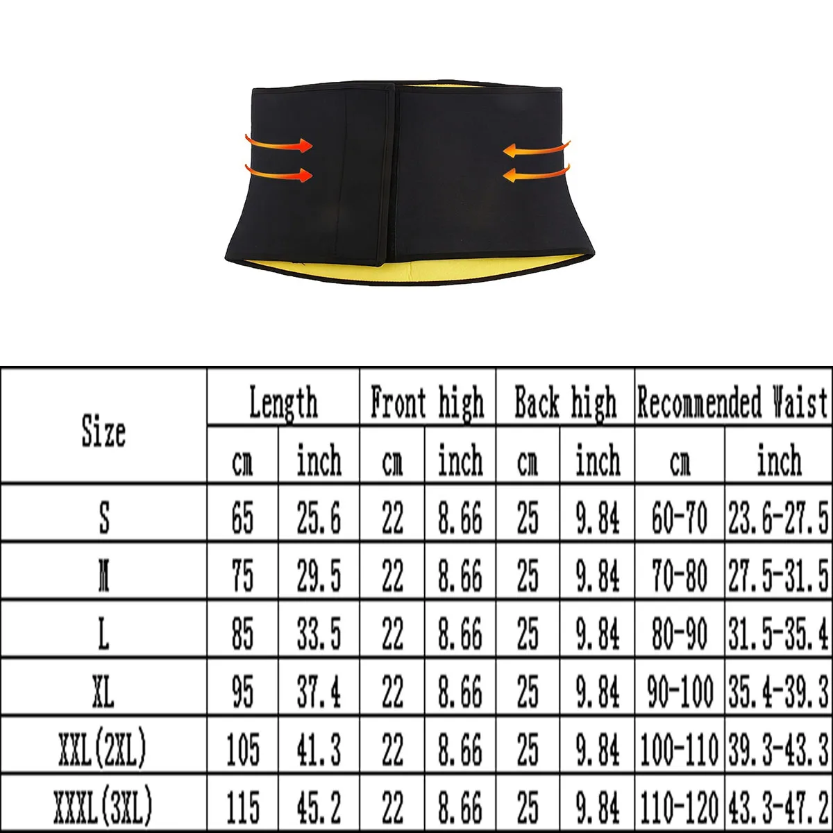 1 Piece Fitness Waist Shaping Sweat Absorbing Belt Women's Sports Body Shaping Belt Sweating Abdominal Belt