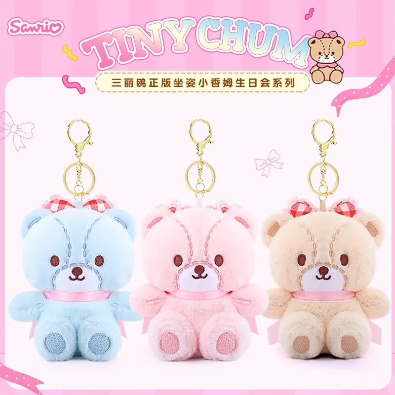 Anime Hello Kitty Cartoon Sanrio Tiny Chum Plüschtiere Y2K Neue Mini Plüschpuppe Anhänger Rucksack Schlüsselanhänger Anhänger Geschenk für Mädchen
