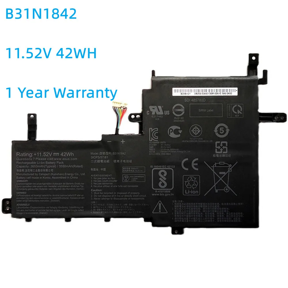 

B31N1842 42WH Laptop Battery For ASUS VivoBook F513EA F513EP F513IA K513E K513EA K513EP KM513UA M513IA M513UA S513EA S513F