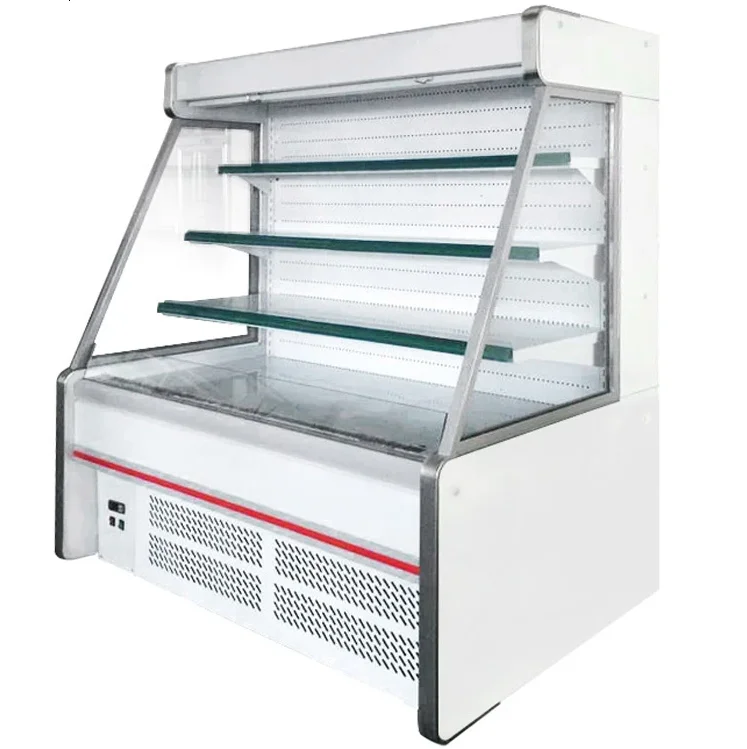 Supermarket Plug-in Open Type Multideck Display Cabinet Refrigerator for Vegetables and Fruits Storage