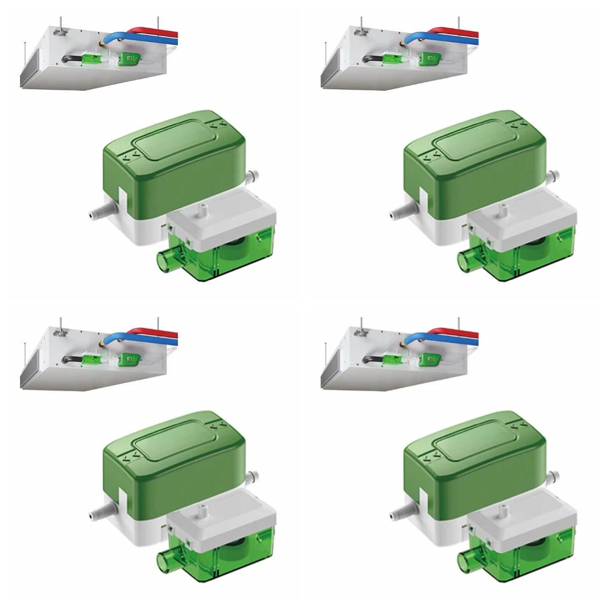 Air Conditioning Drain Pump, Intelligent Silent Small Drain PC-24B Fan Coil Condensate Lift Pump