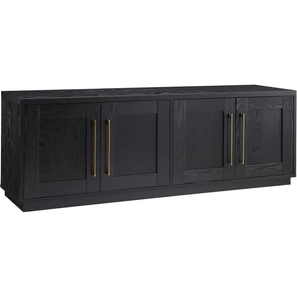

Tillman Rectangular TV Stand for TV's up to 80" in Black Grain