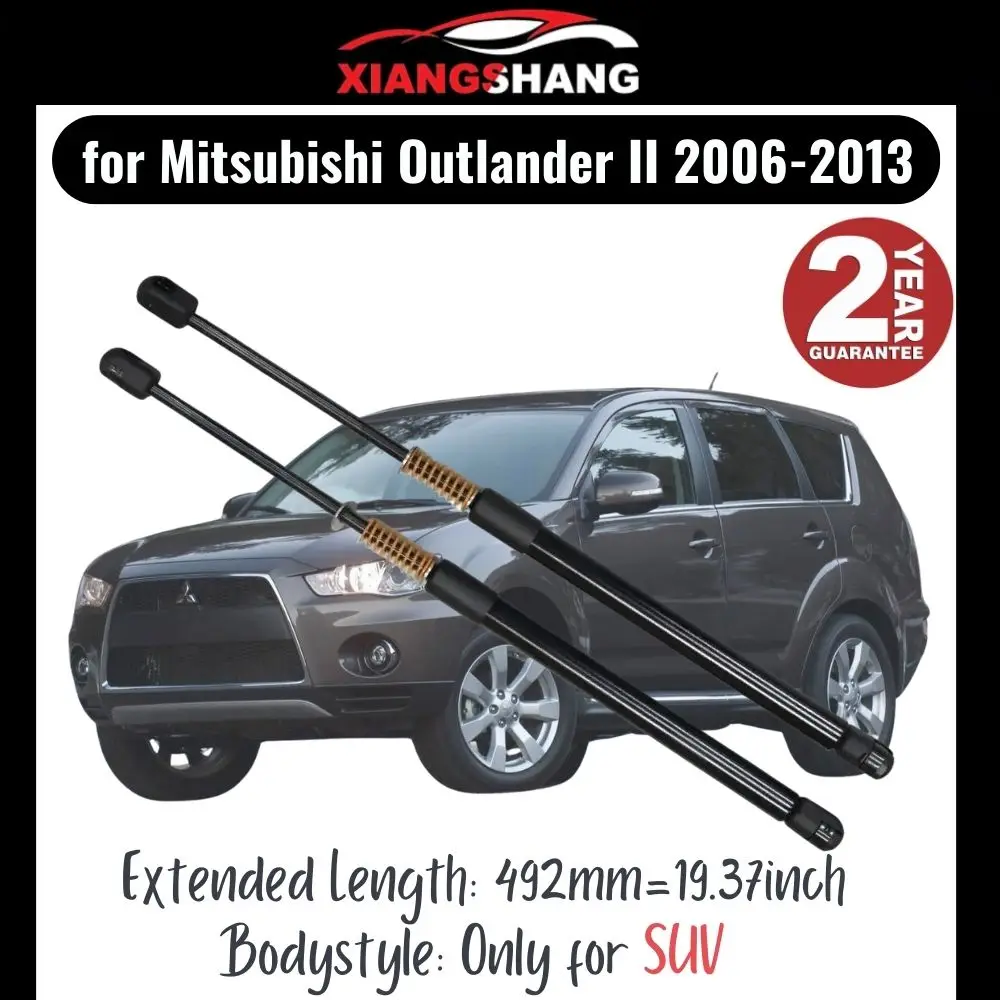 

2pcs Rear Pop out Auto Open With Die Springs Damper Trunk for for Mitsubishi Outlander II 2006-2013 SUV Tailgate Gas Struts