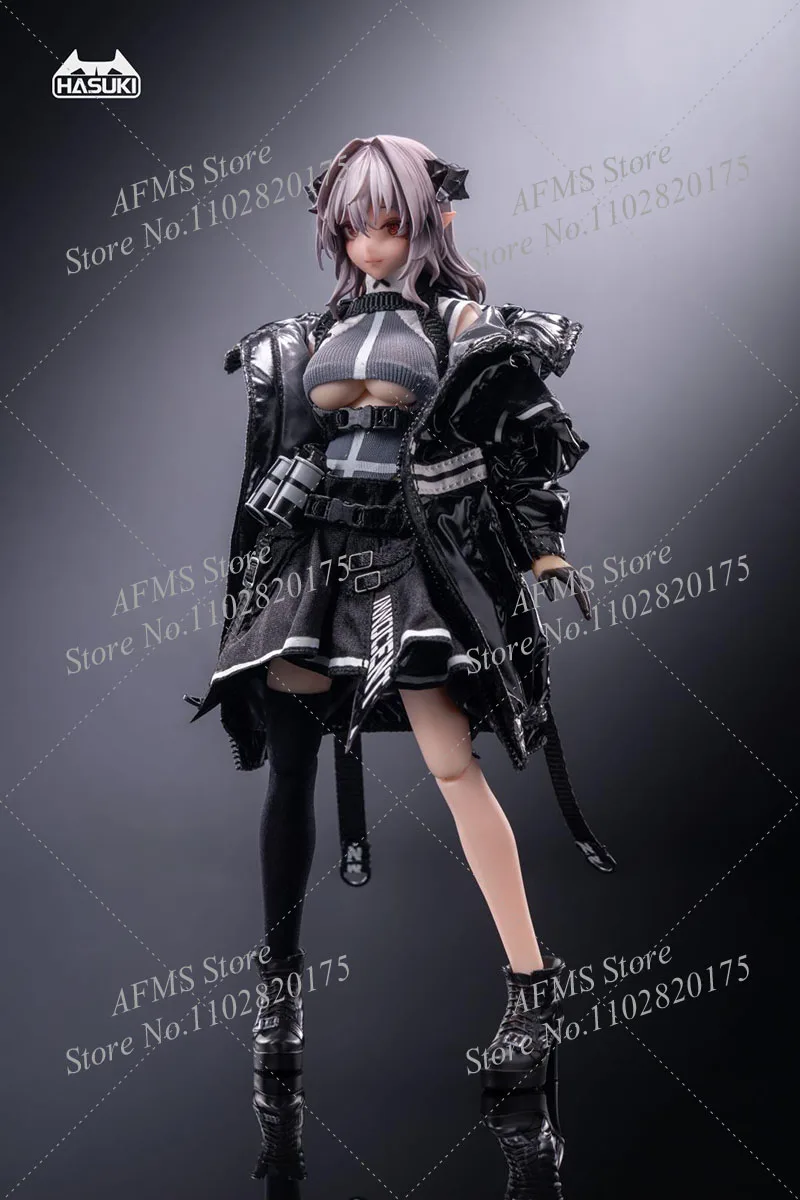 HASUKI PA009 1/12 Scale Collectible Figure Friede Charm Demon Nun Punk Anime Fighting Girl 6inch Women Soldier Action Figure