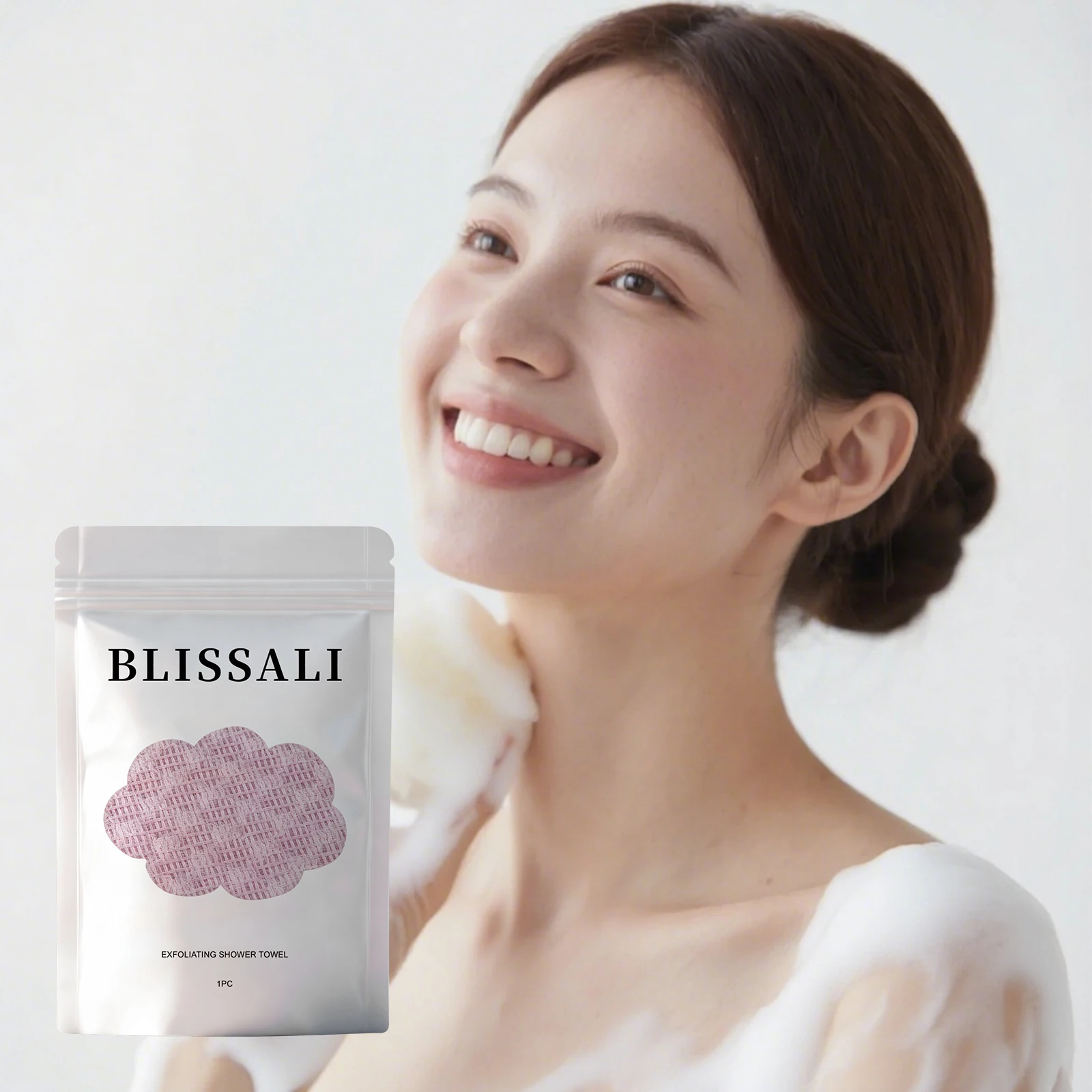 Exfoliating Towel, Gentle on Skin, Soft and Skin-Friendly, Daily Care, Durable and Portable