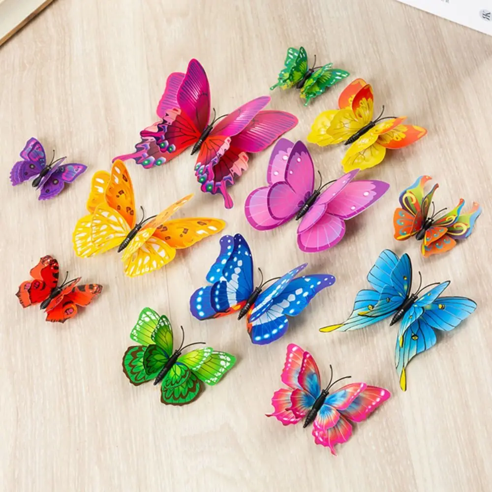 Universal 3D Butterfly Stickers Butterfly Home Decorative Butterfly Wedding Decor Office Decor Cute Wall Stickers Office