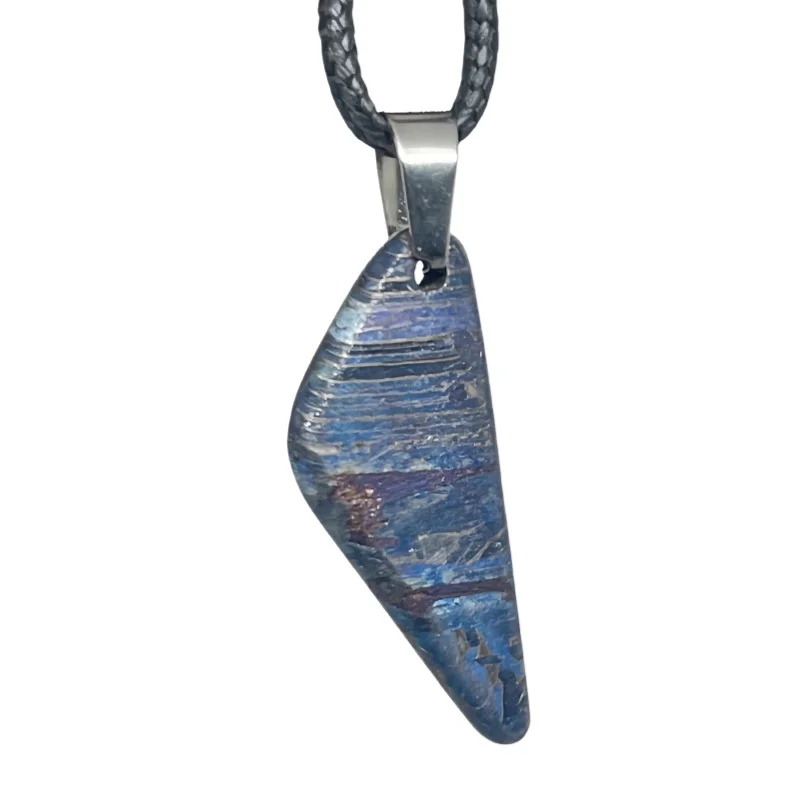6.1g Muonionalusta meteorite pendant Natural iron meteorite pendant Meteorite slice Collection -LK253