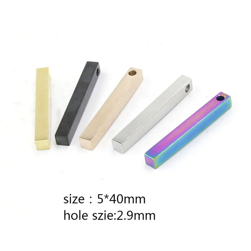 

Stainless Steel Pendant Metal Cube Pendants DIY Jewelry Making Accessories Hanging Ornaments First