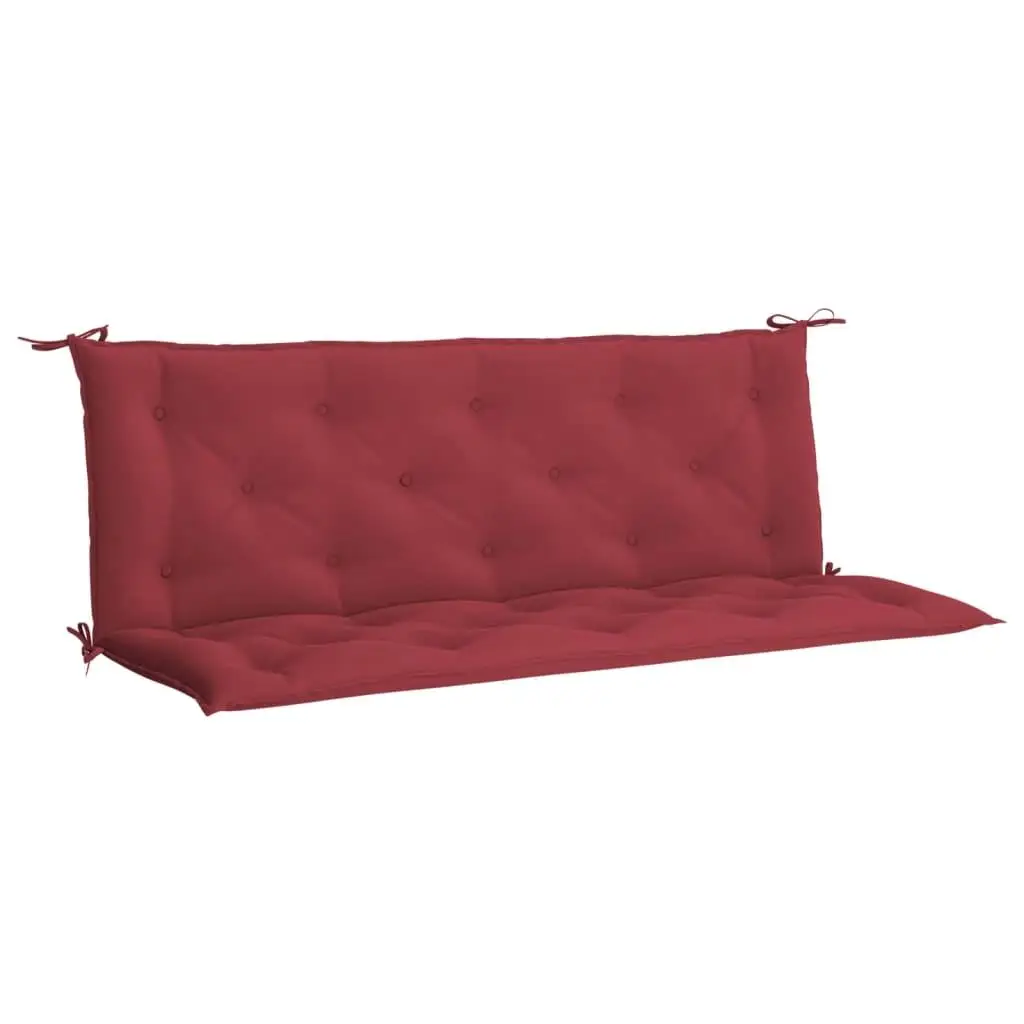 Wine Red Garden Bench Cushion 59.1x39.4x2.8 Durable Oxford Fabric Outdoor Seating