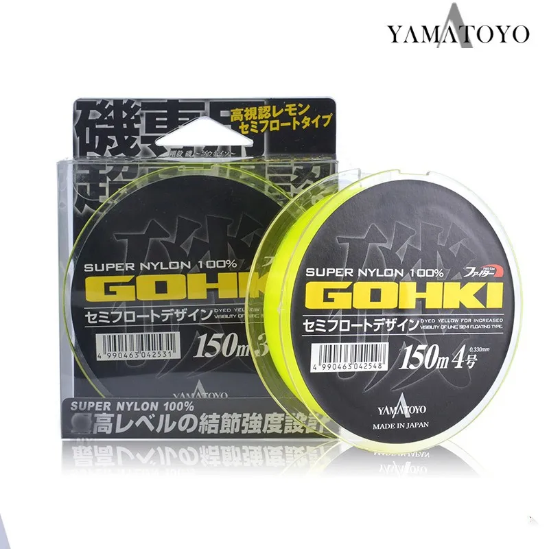 

Japan YAMATOYO Semi-Floating Isofishing Line 150m GOHKI Strong Tensile Anti-Bite And Abrasion-Resistant Sea Fishing Main Line