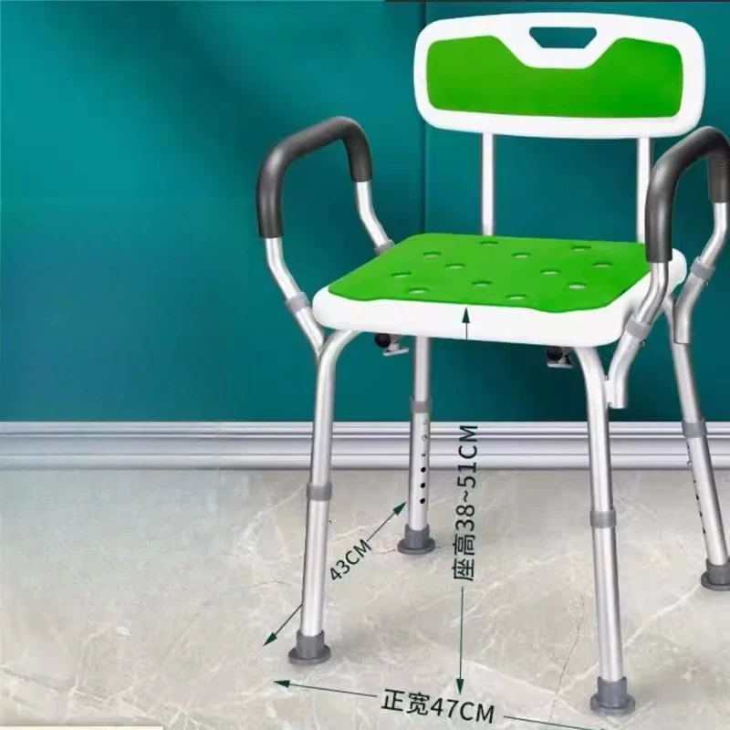 

Back Unique Shower Stool Stainless Steel Luxury Cute Restroom Shower Stool Elderly Plastic Sgabello Da Doccia Bathroom Furniture