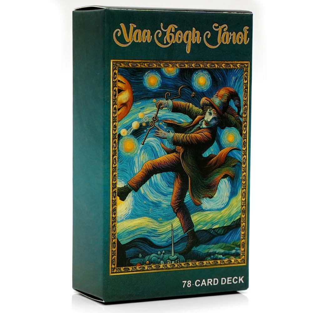 Van Gogh Tarot Cards A 78 Cards Deck High Quality English Version Fortune Telling Divination Deck Game for Family Party Toy