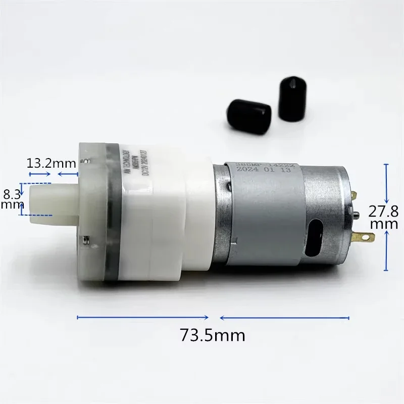 AIM AM385HPW Mini 385 Water Pump DC 12V Large Flow Micro 32mm Diaphragm Self-priming Suction Water Pump DIY Dispenser Tea Table