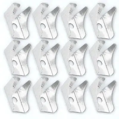 12Pcs Cabinet Shelf Clips Metal Shelf Pegs Sturdy Texture Polished Surface Safe Use Home Display Bookcase Shelving Clips