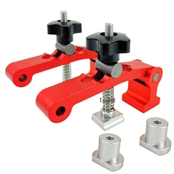 Woodworking Desktop Hold Down Clamp Desktop Fixed Clip T-Track Clamping Blocks Platen For Woodworking Benches 20MM Hole Tool