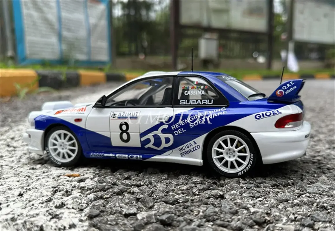 Solido 1/18 per SUBARU IMPREZA S5 WRC99 metallo pressofuso modello di auto giocattoli bianchi regali Hobby Display ornamenti collezione