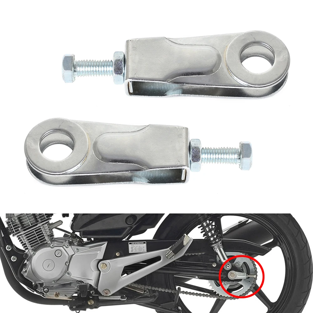 

For 2004-2016 Yamaha YBR 125 YBR125 Chain Adjuster for Yamaha YBR125 Rear Wheel Chain Tensioner 15mm Axle