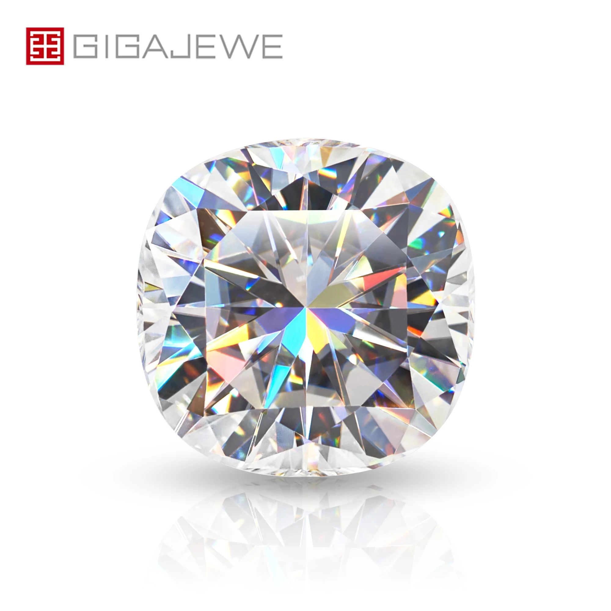 GIGAJEWE Wholesale TOP D Color Cushion Cut Moissanite Loose Stone VVS1 Mechanical Cut Gemstone for Jewelry Making