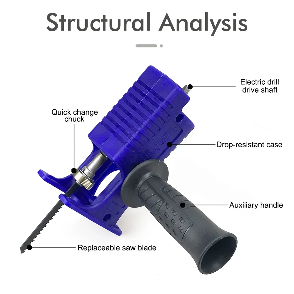 الحفر الكهربائية المعدلة إلى مناشير كهربائية الترددية محول المنشار ملحق مناشير كهربائية الحفر إلى مناشير الرقصة أداة قطع الخشب