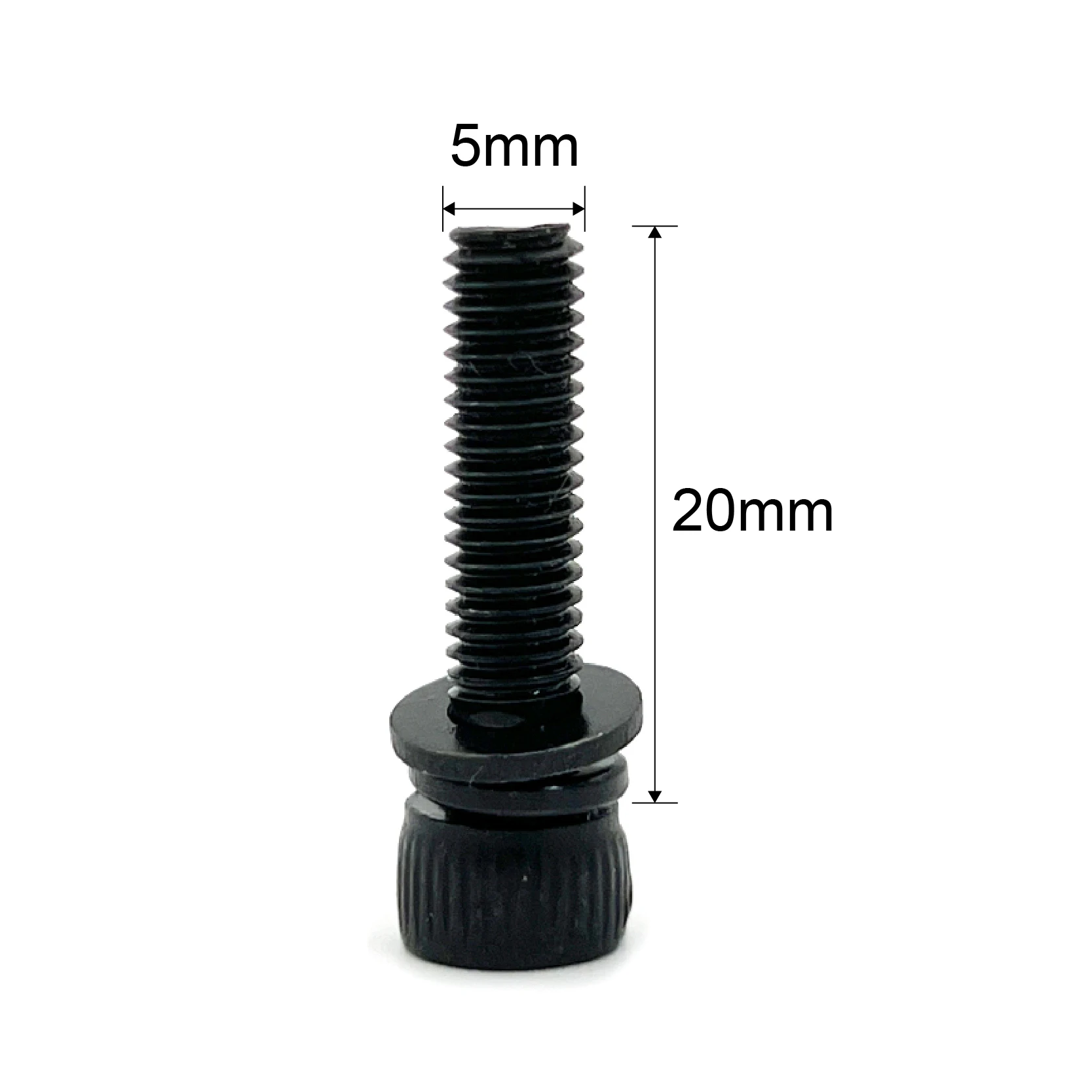 정원 전동 공구 하드웨어 패스너 4개 M5*20mm 육각형 소켓 볼트(스프링 패드 및 플랫 패드 포함)