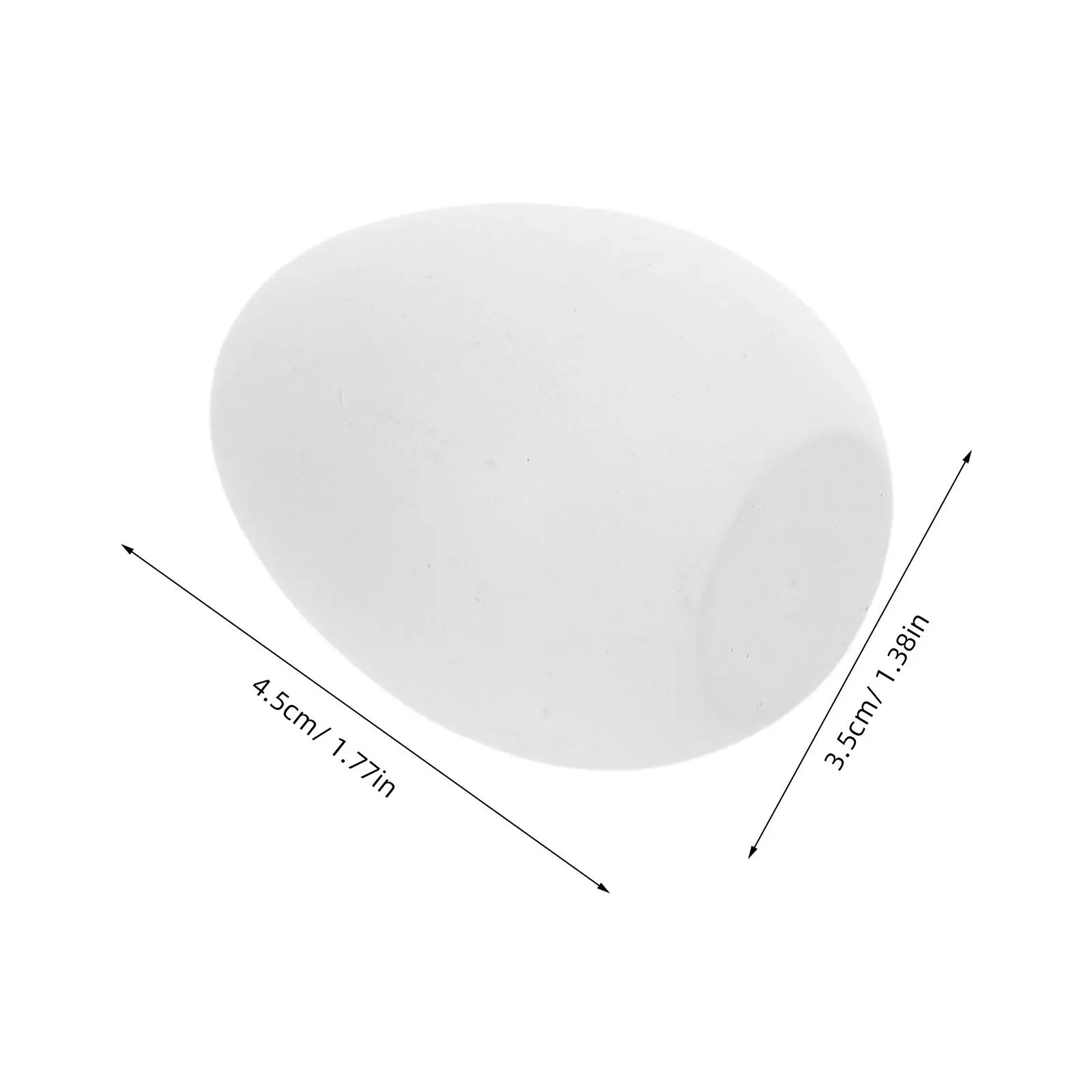 8Pcs Unfinished Wooden Easter Eggs White Paintable Faux Eggs for Crafting Decorating Parties School Projects Simulation Egg