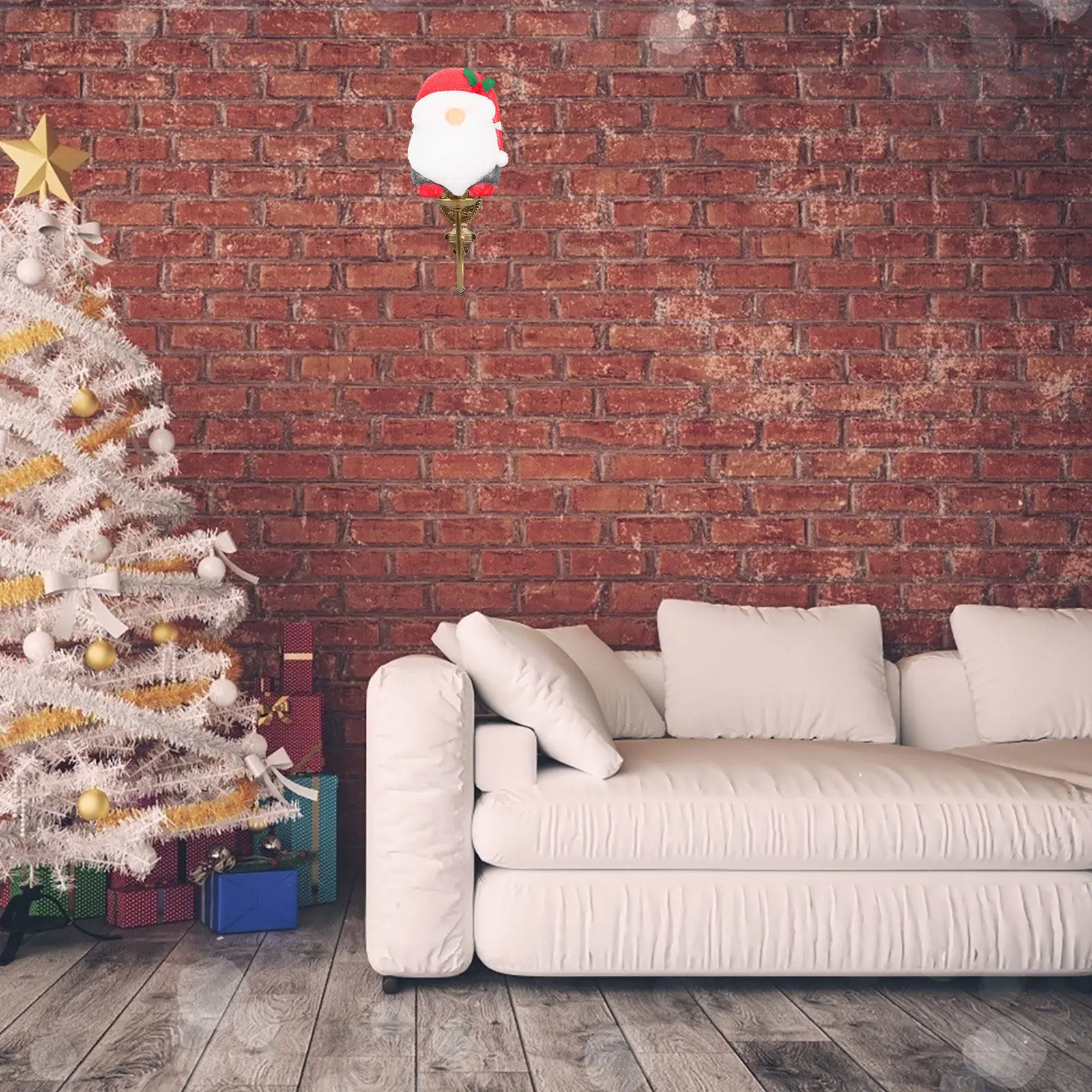 

1 шт. Рождественский абажур в виде Санты, настенный светильник, декоративный чехол для дома, прочный пылезащитный подвесной абажур, аксессуар для освещения