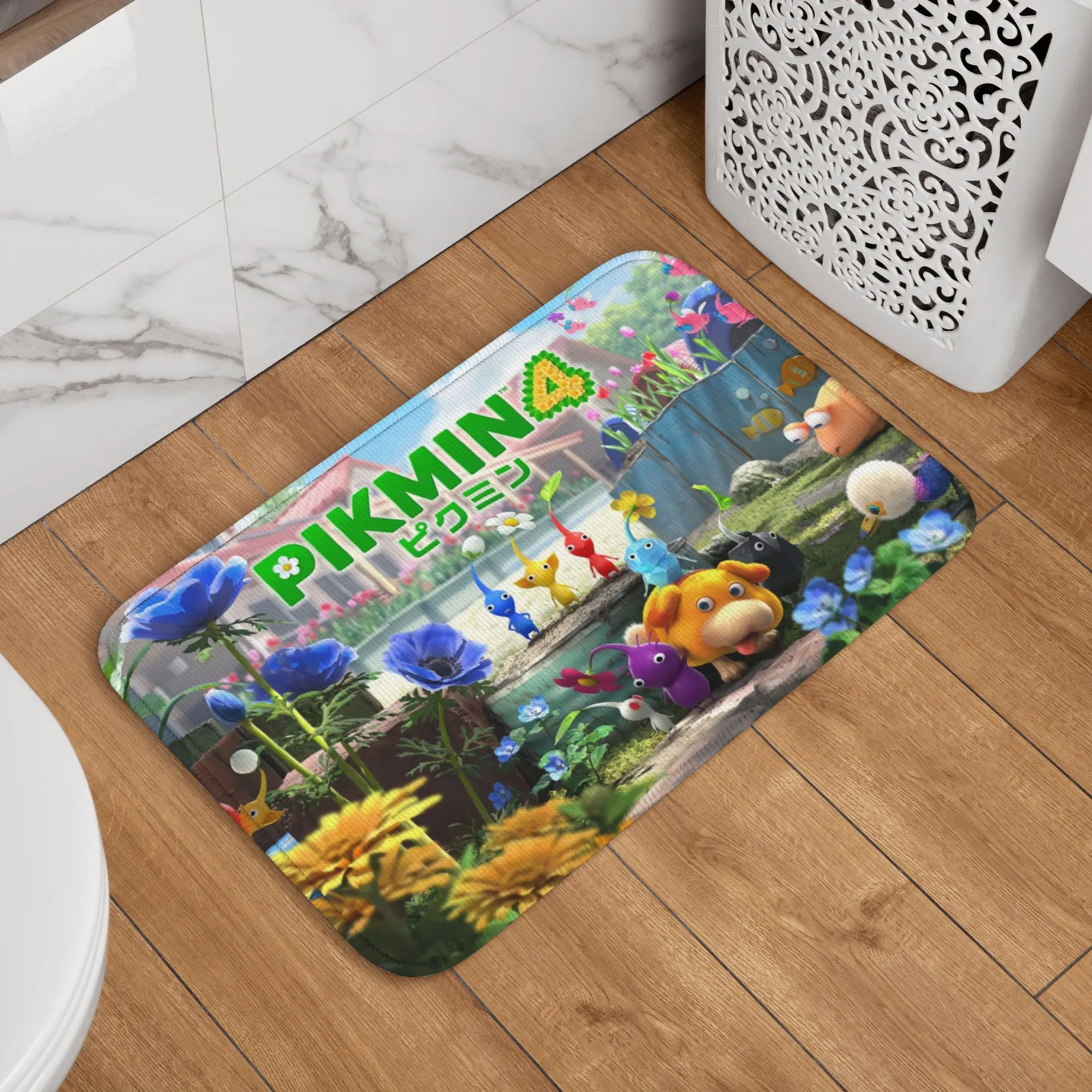 Custom Pikmin'ed 4 Doormat Mat Anti-Slip Cartoon Pikmins Strategic Video Games  Bath Kitchen Living Room Rug Carpet 40*60cm